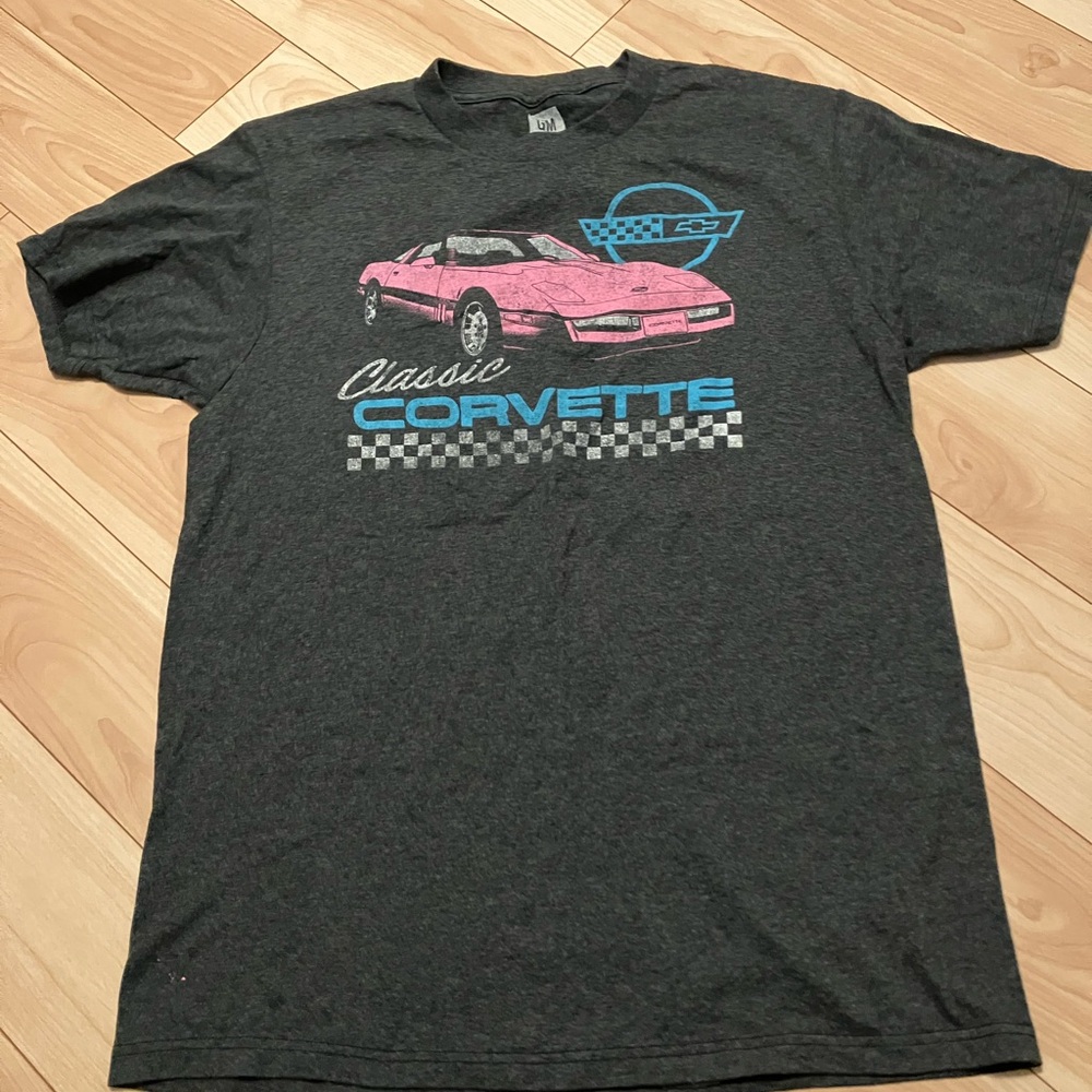 Vintage Car Graphic Tee - Charcoal